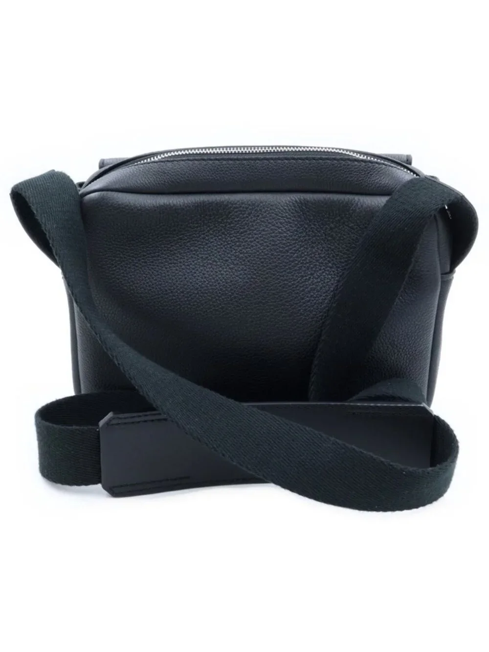 Loewe Anagram Messenger Bag Leather Silver Black